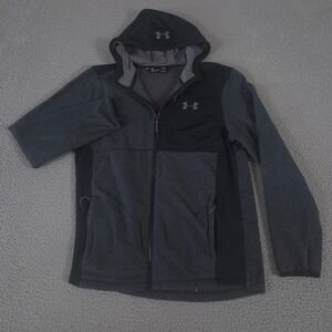Under Armour Jacket‎ Mens Medium ColdGear Infrared Fleece Heavy Full Zip Hoodie